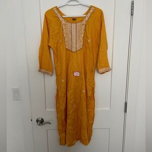 Embroidered long kurta